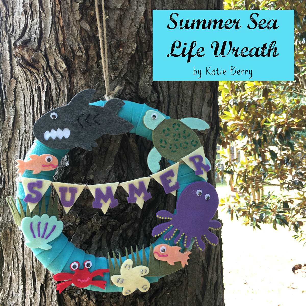 Easy Handmade Felt Strip Wreath Decor - Laura Kelly's Inklings