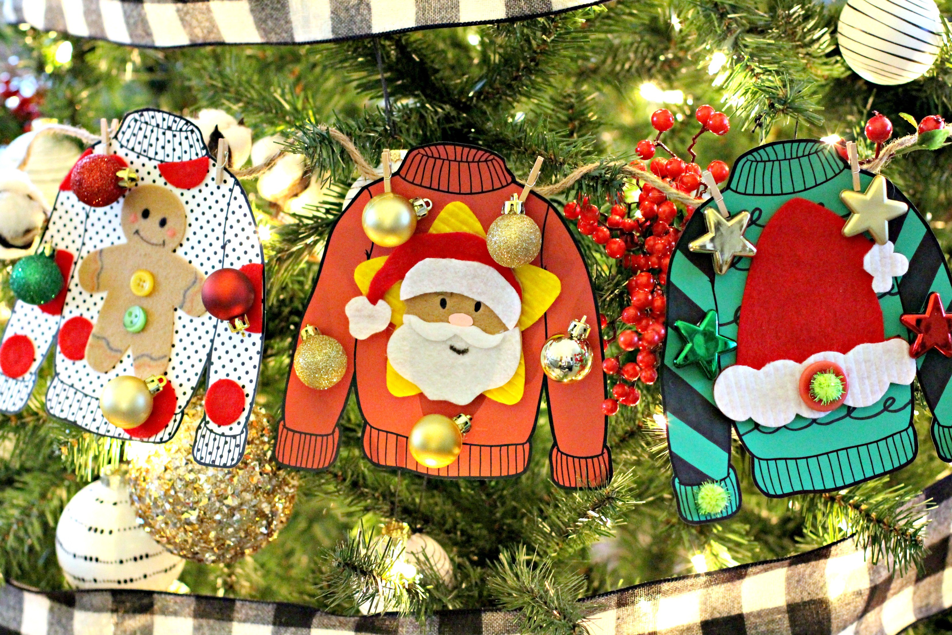 Ugly christmas 2024 sweater decorations