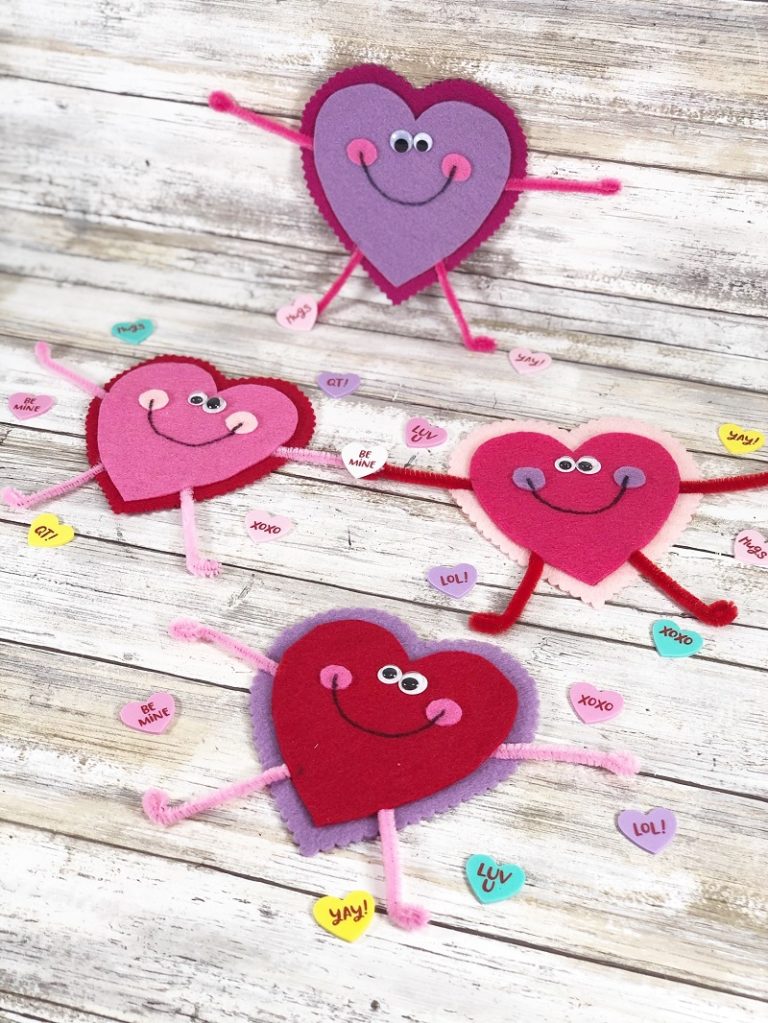 Valentines Day Heart People Kunin Felt