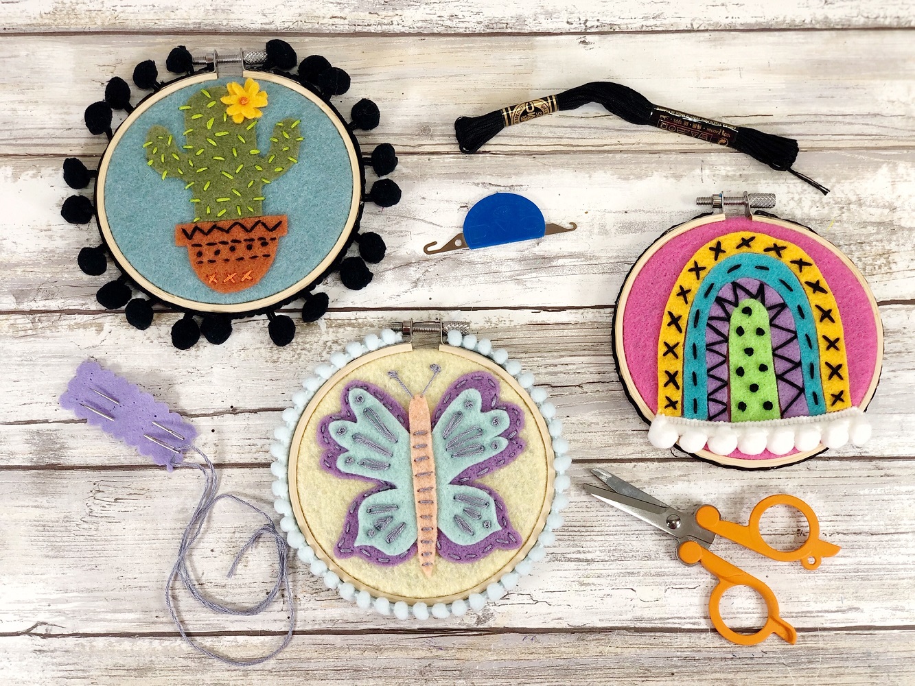 How to Use Hand Embroidery Hoops 