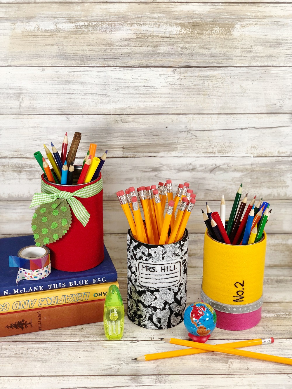 Recycled Tin Can Felt Pencil Holders - Kunin Felt